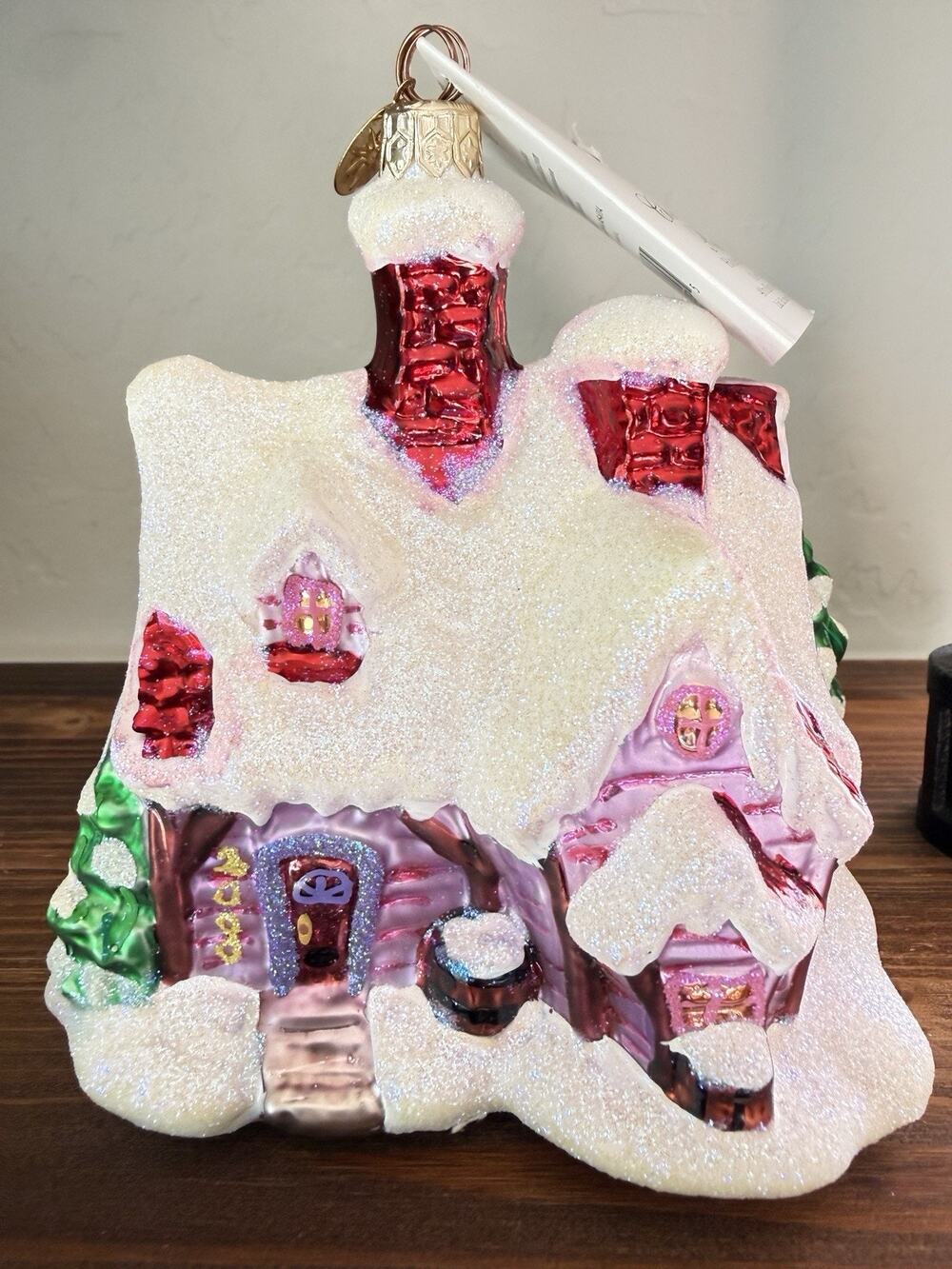 Vtg Christopher Radko Holiday Hideaway Christmas Ornament 40th Anniversary W/Tag
